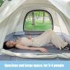 HUHJYUGE Tent for Camping Waterproof, Sun Shelter for Backyard Ventilated Weatherproof, Family Tent Portable for All Seasons, for Backpacking, Hiking, or Beach by Outdoors (C 4 Person) view 3