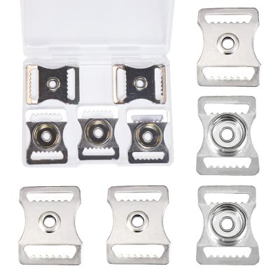 Joaoxoko Youth Baseball Helmet Buckles, 10pcs Stainless Steel Sports Chin Strap Adapter Repair Kit for Catcher