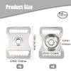 Joaoxoko Youth Baseball Helmet Buckles, 10pcs Stainless Steel Sports Chin Strap Adapter Repair Kit for Catcher view 2