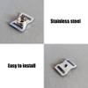 Joaoxoko Youth Baseball Helmet Buckles, 10pcs Stainless Steel Sports Chin Strap Adapter Repair Kit for Catcher view 3