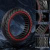 Cooryda 60/70-6.5 Scooter Tire, 10x2.50 Solid Scooter Tire 10 inch Electric Rubber Tubeless Scooter Wheels for Ninebot G30 Max/G30D 10x2.5 Front or Rear Replacement Solid Tires 2pc Red view 2