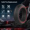 Cooryda 60/70-6.5 Scooter Tire, 10x2.50 Solid Scooter Tire 10 inch Electric Rubber Tubeless Scooter Wheels for Ninebot G30 Max/G30D 10x2.5 Front or Rear Replacement Solid Tires 2pc Red view 3