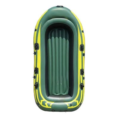 DFT Inflatable Boat for 4 People, Independent Air Chamber, Extra Thick PVC Material, Easy to Carry, Suitable for All Ages, Inflatable Kayak Army Green(Color:BB,Size:4 People)