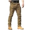 eoeioa Mens Hiking Cargo Pants Multi Pockets Ripstop Stretch Waterproof Joggers Pants Solid Outdoor Baggy Pants view 1