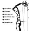 Sanlida 2024 Dragon 10 Flagship Top of The Line Hunting Compound Bow for Adults and Advanced Archers, IBO Speed 340 FPS, Limited Life-time Warranty 27"-30" Draw Length, 60-70lbs Draw Weight, Black view 3