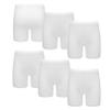 TiaoBug Kids Girls 6 Packs Lace Dance Shorts Bike Shorts Safety Under Dress Yoga Gymnastics Undershorts Activewear White 13-14 Years view 1