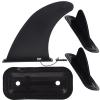 BESPORTBLE 3pcs Kayak Surf Tracking Fins Removable Tail Fin for Improved Stability Suitable for Paddleboards Canoes and Kayaks