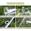 Waterproof Transparent Tarpaulin Outdoor Reinforced Clear Tarp Sheet Cover for Furniture Camping Garden Rainproof Canopy Tent with Grommets, 1.5x1.8m (Size : 1.2x2m) view 2