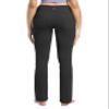 BUBBLELIME 29"/31"/33"/35"/37" Women's Straight Legs Yoga Pants Tummy Control - Straight Leg Back Pockets_Black M_29" Inseam view 3