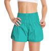 Youth Girls Athletic Shorts Soccer Shorts Basketball Shorts Kids Running Shorts Workout Gym Clothes (Green, 11-12 Years) view 1