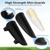 AIRSFISH Soccer Shin Guards, Kids Youth, Small, White+Gold CE Certified, Adjustable Loop Buckle, Breathable Comfortable 1 Pair view 3