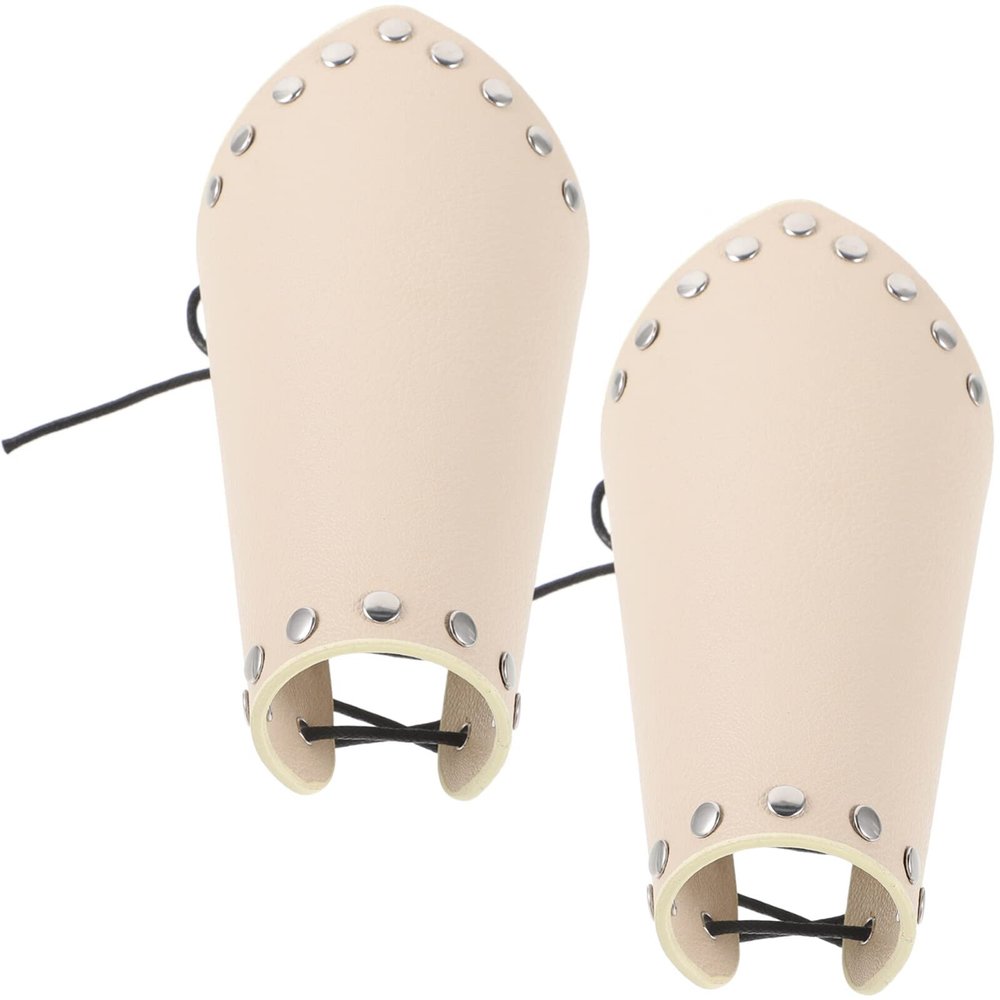 Toddmomy 1pair Leather Arm Guards for Archery Lightweight Arm Sleeve for Hunting and Outdoor Sports and Comfortable Design Suitable for Adults and Youth