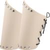Toddmomy 1pair Leather Arm Guards for Archery Lightweight Arm Sleeve for Hunting and Outdoor Sports and Comfortable Design Suitable for Adults and Youth view 2