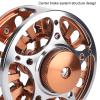 Yuecoom Fly Fishing Reel, 3 Bearing CNC Machined Aluminium Alloy 5/6 Lightweight Fly Reel view 4