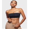 INLYRIC Women's Inbarely Strapless Bandeau Bra Bralette Tube Top Seamless Comfortable Stretchy Non Padded Bras Tops Black - Going Up One Size X-Large view 2