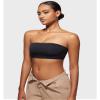 INLYRIC Women's Inbarely Strapless Bandeau Bra Bralette Tube Top Seamless Comfortable Stretchy Non Padded Bras Tops Black - Going Up One Size X-Large view 3