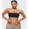 INLYRIC Women's Inbarely Strapless Bandeau Bra Bralette Tube Top Seamless Comfortable Stretchy Non Padded Bras Tops Black - Going Up One Size X-Large view 4