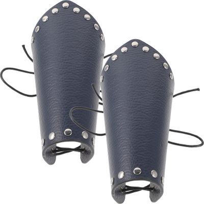 Toddmomy 1pair Portable Leather Arm Guard for Archery Wear-Resistant Forearm Protector Lightweight and Convenient for Outdoor Hunting and Practice