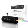 ACETECH Airsoft Pistol/Riffle RGB Tracer Unit Bifrost R 14mm CCW Negative Thread with M14- to M11+ Adaptor Glow in The Dark Green/Red BB LED Rainbow Lighting Effect (Black)
