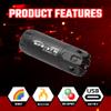 ACETECH Airsoft Pistol/Riffle RGB Tracer Unit Bifrost R 14mm CCW Negative Thread with M14- to M11+ Adaptor Glow in The Dark Green/Red BB LED Rainbow Lighting Effect (Black) view 4