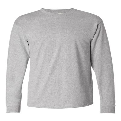 Closetster Unisex Authentic Long Sleeve T-Shirt, Light Steel, XX-Large - 5586
