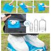 Kuuleyn Water Bag, Collapsible Water Container Bag, 3L Portable Camping Hiking Folding Water Storage Lifting Bag for Survival Outdoor Travel Blue view 3