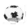 Adult Swim Cap Swimming Hat Floral Petal Retro Style Flower Bathing Cap Summer Swimming Cap Women Retro Swim Hat for Short Hair Black and White Girls Swim Cap view 2