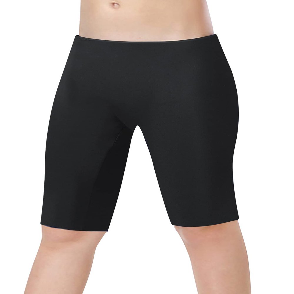 KGKE Boys-Swim-Jammers Youth-Athletic Swimming-Shorts Quick-Dry - with Drawstring Kids Soft Swimsuits UPF 50+(Black,S)