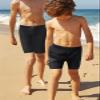KGKE Boys-Swim-Jammers Youth-Athletic Swimming-Shorts Quick-Dry - with Drawstring Kids Soft Swimsuits UPF 50+(Black,S) view 3