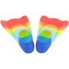 BESPORTBLE 1pair Boy Girl Silicone Swimming Fins for Snorkeling and Diving Lightweight Comfortable and Flexible Flippers for Youth Training Swimming and Recreation for Boys and Girls view 1