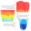 BESPORTBLE 1pair Boy Girl Silicone Swimming Fins for Snorkeling and Diving Lightweight Comfortable and Flexible Flippers for Youth Training Swimming and Recreation for Boys and Girls view 3