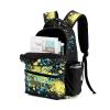 Watercolor Cheerleader Cheer Coach Blue Yellow Personalized Backpack with Name Waterproof Bag for Birthday Holiday Gift for Travel Office Work view 4
