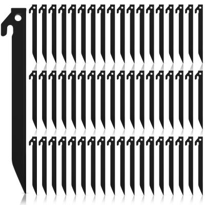 Deekin 80 Pcs Plastic Tent Stakes 9 Inch Heavy Duty Tent Pegs Spike Hook Stakes for Summer Beach Garden Decorations Camping Outdoor Lawn Tarp (Black)