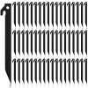 Deekin 80 Pcs Plastic Tent Stakes 9 Inch Heavy Duty Tent Pegs Spike Hook Stakes for Summer Beach Garden Decorations Camping Outdoor Lawn Tarp (Black) view 1