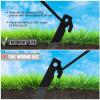 Deekin 80 Pcs Plastic Tent Stakes 9 Inch Heavy Duty Tent Pegs Spike Hook Stakes for Summer Beach Garden Decorations Camping Outdoor Lawn Tarp (Black) view 4