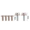 Football Helmet Repair Kit, Helmet Mask Screw Kit, Universal Facemask Hardware Kit, Stainless Steel Sports Helmets Repair Kit, Football Helmet Hardware Kit for Youth Baseball Sports view 2