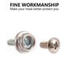 Football Helmet Repair Kit, Helmet Mask Screw Kit, Universal Facemask Hardware Kit, Stainless Steel Sports Helmets Repair Kit, Football Helmet Hardware Kit for Youth Baseball Sports view 3