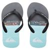 Quiksilver Men's Flip Flop Sandal, Black Blue Black, 6 view 4