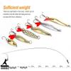 DONQL Spoon Fishing Lures, 16pcs Metal Fishing Spoon Lures Hard Baits Saltwater Fishing Lures Spinner Baits Fish Treble Hooks Tackle Salmon Bass (Set A) view 2