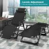 5-Position Folding Lounge Chair, Portable Camping Cot Bed With Adjustable Armlehnen And With Removable Rattan Mattress, Sleeping Cot Chair For Sun Tanning Poolside Beach And Patio ( Color : Black ) view 4