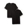 Amazon Essentials Men's Slim-Fit Short-Sleeve Cotton Henley T-Shirt, Pack of 2, Black, X-Large view 1