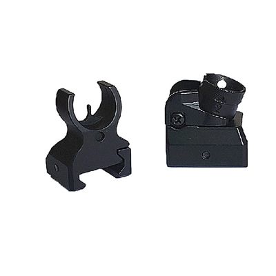 Tactical Low Iron Steel Front & Rear Sight Set Picatinny Diopter Metal Scope