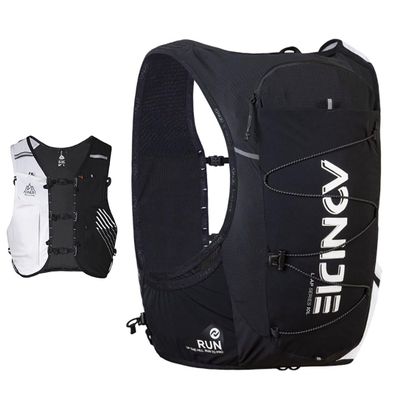 AONIJIE Running Hydration Vest Lightweight & Large Capacity Running Vest for Women Men, Hydration Backpack Fits 6.8" Phones (Large, Blackwhite)