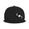 Ace of Spades Poker Flat Brim Cap Unisex Flat Bill Baseball Cap Black view 2