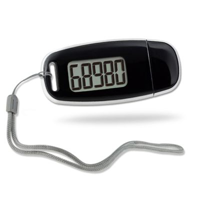 3D Step Counter Clip On with Led Backlight Pedometer,3D Pedometer Step Counter with Led Backlight USB Rechargeable Step with Removable Lanyard Accuratel Pedometers for Walking Black