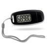 3D Step Counter Clip On with Led Backlight Pedometer,3D Pedometer Step Counter with Led Backlight USB Rechargeable Step with Removable Lanyard Accuratel Pedometers for Walking Black view 1