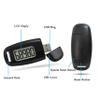 3D Step Counter Clip On with Led Backlight Pedometer,3D Pedometer Step Counter with Led Backlight USB Rechargeable Step with Removable Lanyard Accuratel Pedometers for Walking Black view 3