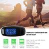 3D Step Counter Clip On with Led Backlight Pedometer,3D Pedometer Step Counter with Led Backlight USB Rechargeable Step with Removable Lanyard Accuratel Pedometers for Walking Black view 4