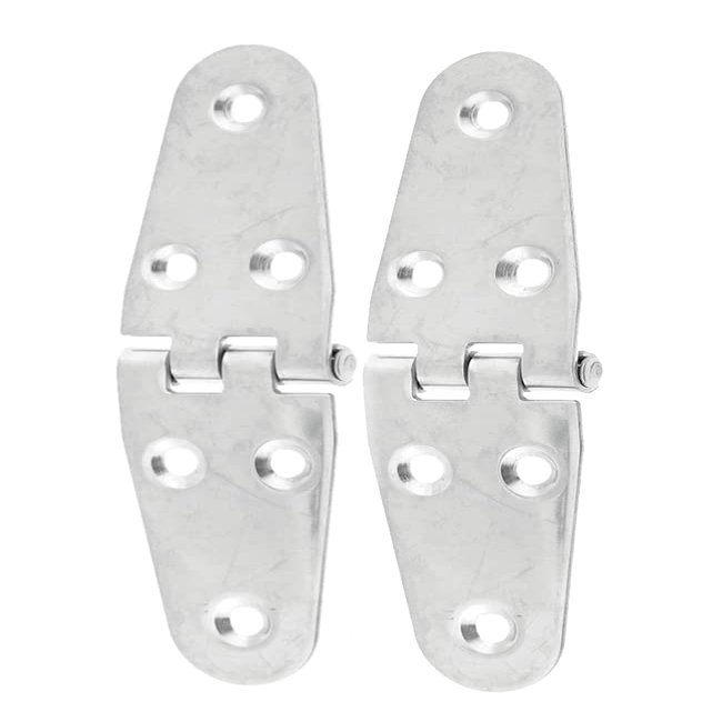 DEPILA 2/4PCS Stainless Steel 316 Marine Hardware Casting Hinge Door Hinge for Boat Yacht RV- Size144X39mm Lock