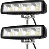Young Marine 6 inch 72W Waterproof Led Boat Lights Spotlights Deck/Dock Marine Lights 4000LMS 120Flood Light Led Light Bar, 2 PACK, 12/24 V view 1
